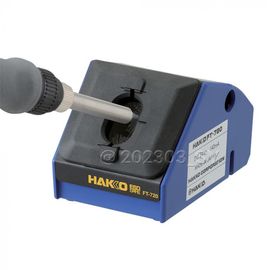 HAKKO Soldering Iron Tip Polisher FT-720, Soldering Tip Oxide Remover, Replaceable Rotating Brushes, Waste Collection Inner Tray, Adapter included, ESD Safe